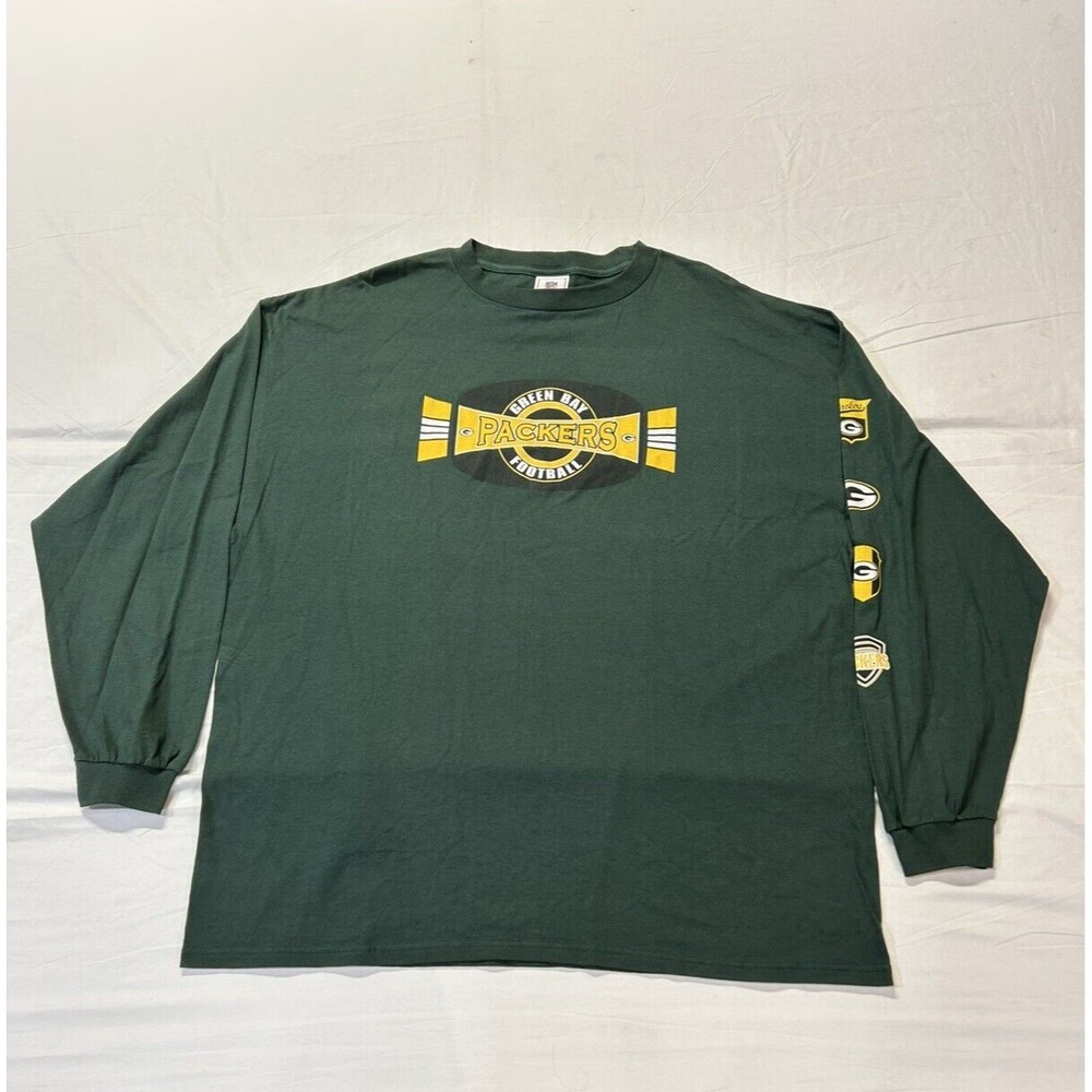 Green Bay Packers Long Sleeve T-Shirt Green 2XL P1